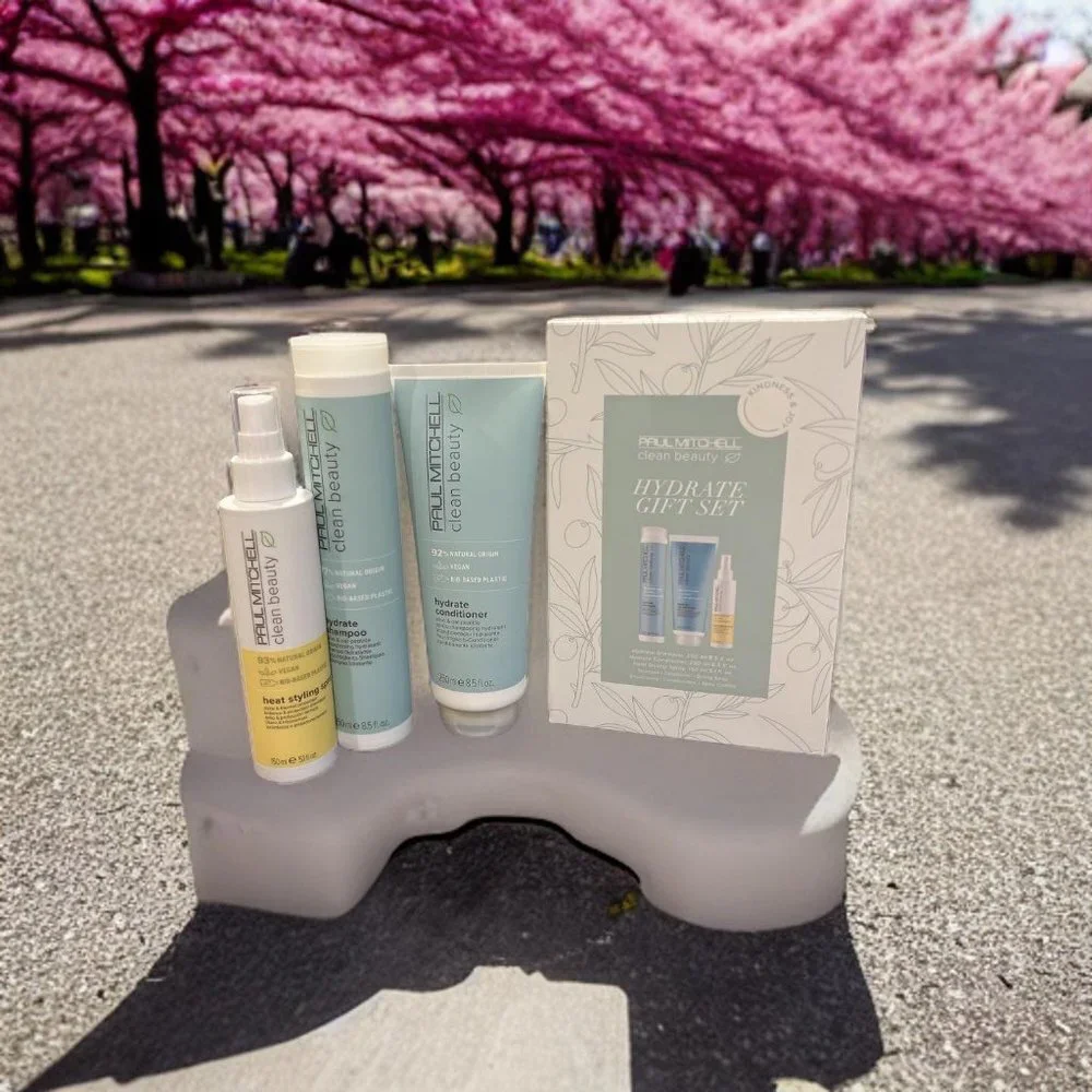 Paul Mitchell Clean Beauty Hydrate Gift Shampoo Conditioner Heat Spray